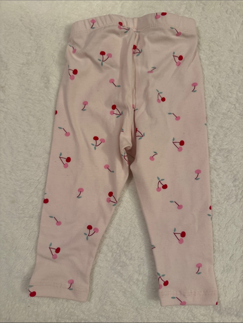 Cat & Jack Light Pink Cherry Print Leggings - Picture 5 of 5